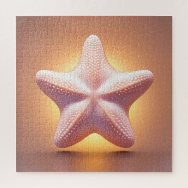 Puzzle Gran Estrella de Mar Rosa (Vertical)