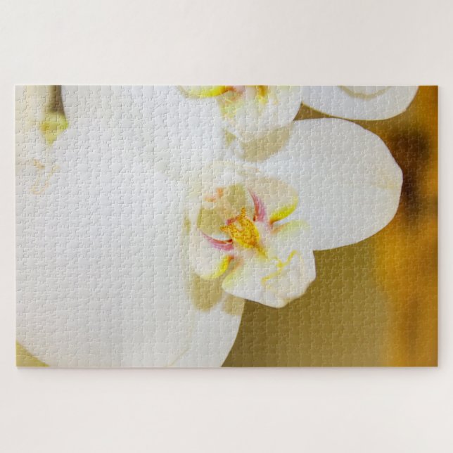 Puzzle Gran flor blanca (Horizontal)