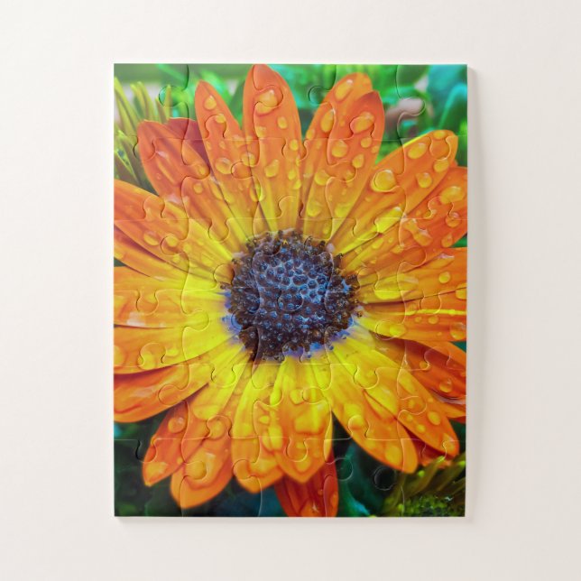 Puzzle Gran Flor dorada cerca (Vertical)