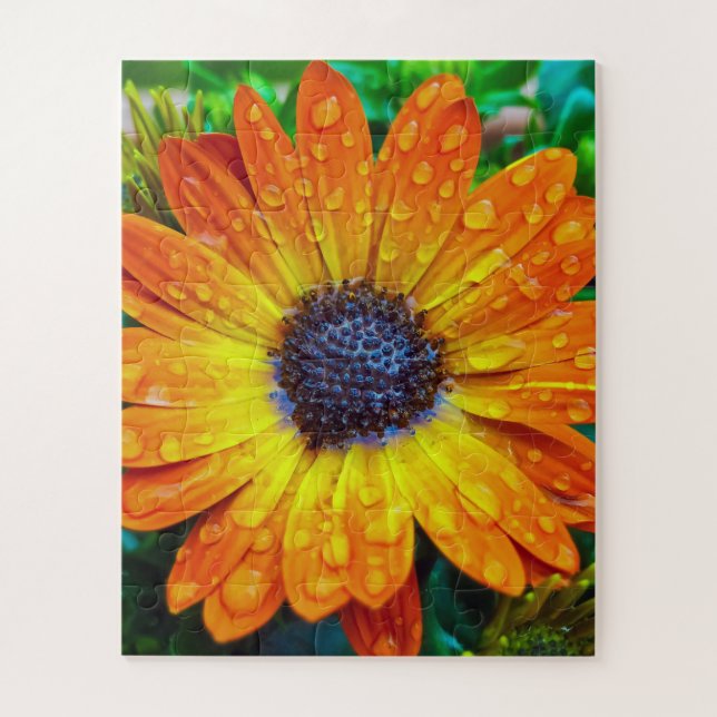 Puzzle Gran Flor dorada cerca (Vertical)