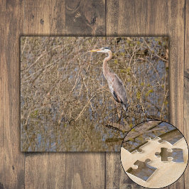 Puzzle Gran garza azul en una extremidad