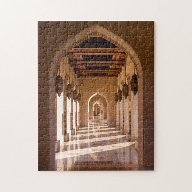 Puzzle Gran Mezquita del Sultán Qaboos en Mascate, Omán (Vertical)