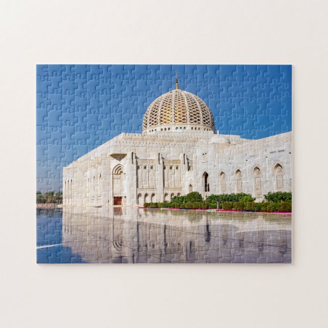 Puzzle Gran Mezquita del Sultán Qaboos en Mascate, Omán (Horizontal)