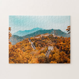 Puzzle Gran Muralla De China Vista De Las Montañas Del Pa