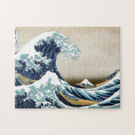 Puzzle Gran ola restaurada de Kanagawa por Hokusai<br><div class="desc">La Gran Ola de Kanagawa (神 奈 川 沖 裏 Kanagawa-oki nami ura?, "Under a wave off Kanagawa"), también conocida como La Gran Ola o simplemente La Ola, es una huella de madera del artista japonés Ukiyo-e Hokusai. Se publicó en algún momento entre 1829 y 1833[1] a finales del período...</div>