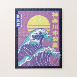 Puzzle Gran ola vaporwave Kanagawa