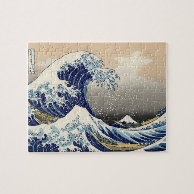 Puzzle Gran onda de Hokusai del tsunami de Kanagawa (Horizontal)