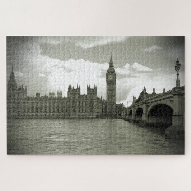 Puzzle Gran Parlamento Ben en blanco y negro 20x30 -1014  (Horizontal)