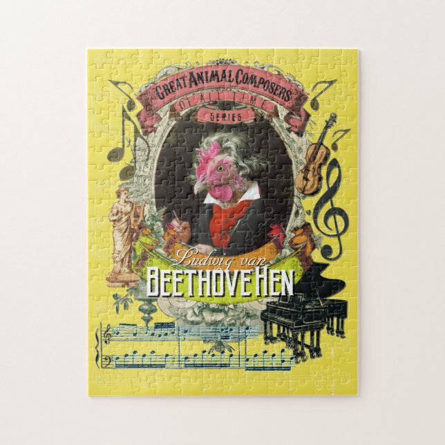 Puzzle Gran parodia animal de Beethoven del compositor de (Vertical)