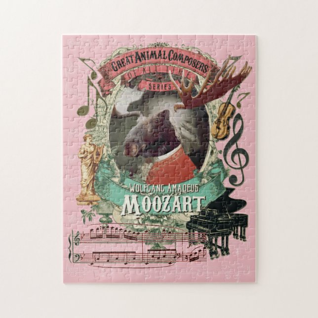 Puzzle Gran parodia animal de Mozart del compositor de (Vertical)