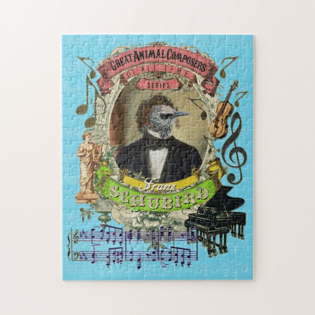 Puzzle Gran parodia animal de Schubert del compositor de (Vertical)