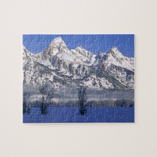Puzzle GRAN PARQUE NACIONAL TETON, WYOMING. EE.UU. Niebla (Horizontal)
