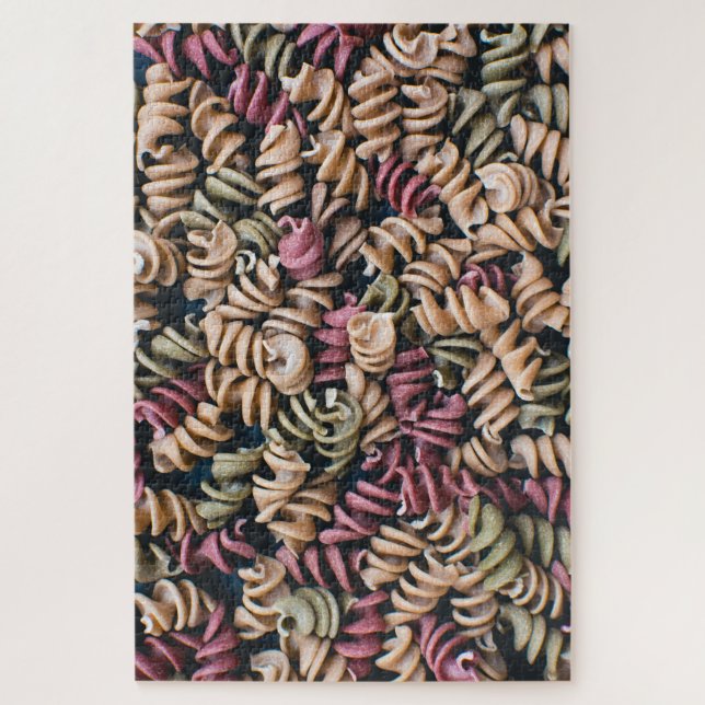 Puzzle Gran Pasta Colorida de Fusilli (Vertical)
