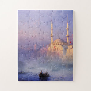 Puzzle Gran pieza de arte islámico accesible con agarre f