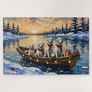 Puzzle Gran Pirineo Barco de Navidad Vacaciones