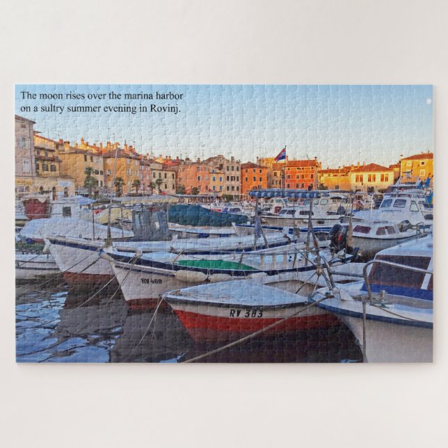 Puzzle Gran puerto en la Croacia Rovinj (Horizontal)