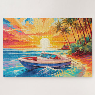 Puzzle 🌅 Gran Robo Bote: crucero Sunset