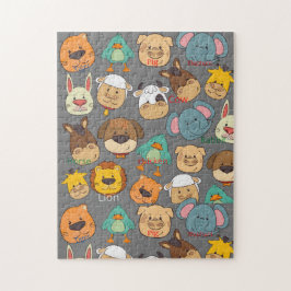 Puzzle Gran safari atractivo colorido lindo bebé animales