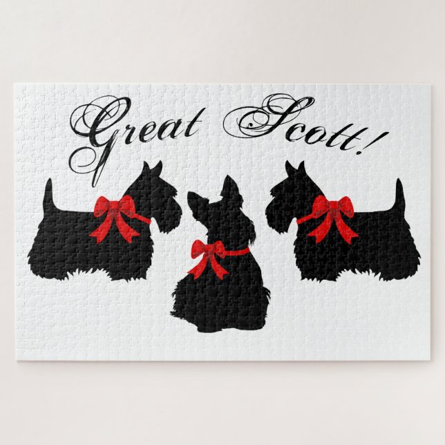 Puzzle "¡Gran Scott!", perro de Scottish Terrier/Scottish (Horizontal)