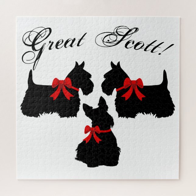 Puzzle "¡Gran Scott!", perro de Scottish Terrier/Scottish (Horizontal)