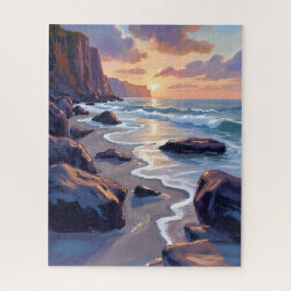 Puzzle Gran Sur, pintura de la costa de California
