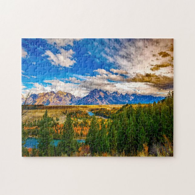 Puzzle Gran Tetones Wyoming. (Horizontal)