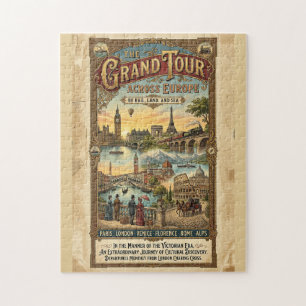 Puzzle Gran Tour Vintage por Europa Viajes Victorianos