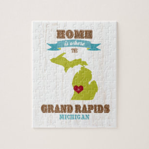 Puzzle grand rapids, michigan Map - Home is Where