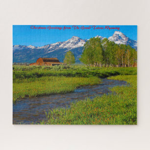 Puzzle Grand Tetons Wyoming .Feliz Navidad