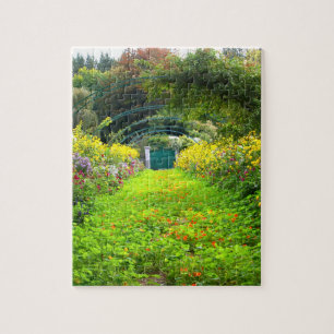 Puzzle Grande Allee de Monet, jardín de Monet, bonito
