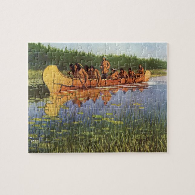 Puzzle Grandes exploradores de Remington, pioneros de la  (Horizontal)