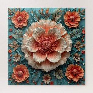 Puzzle Grandes Flores de Coral