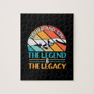 Puzzle Grandfather Quotes   Father And Son The Legend