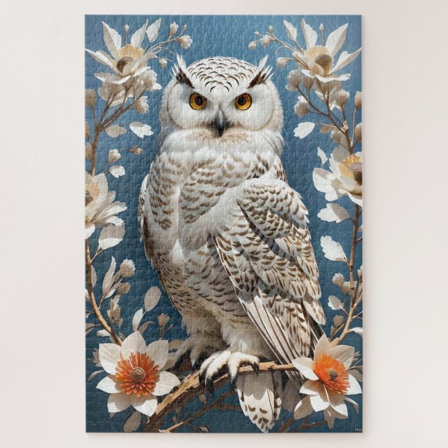 Puzzle Grandioso Lechuza Blanca (Vertical)