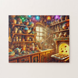 Puzzle Grandma's Magical Kitchen Vintage Whimsical Bakery