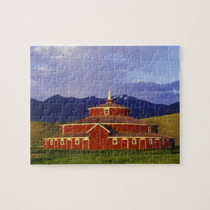 Puzzle Granero Redondo Histórico en Twin Bridges Montana
