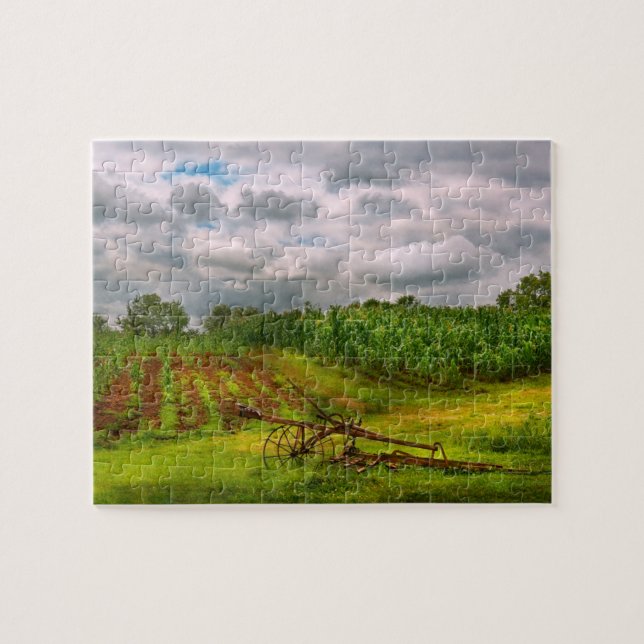Puzzle Granja - Agricultura orgánica (Horizontal)