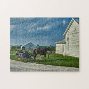 Puzzle Granja Amish - ¡Tan Pacífica!Puzzle