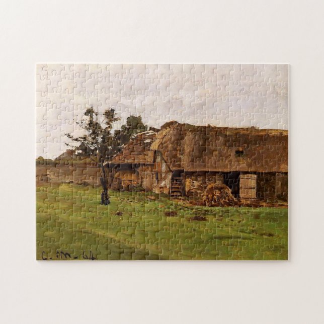 Puzzle Granja cerca del Bella Artes Honfleur Monet (Horizontal)