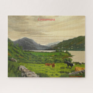 Puzzle Granja de ganado escénica de Connemara Irlanda con