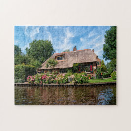 Puzzle Granja de Giethoorn Holland.