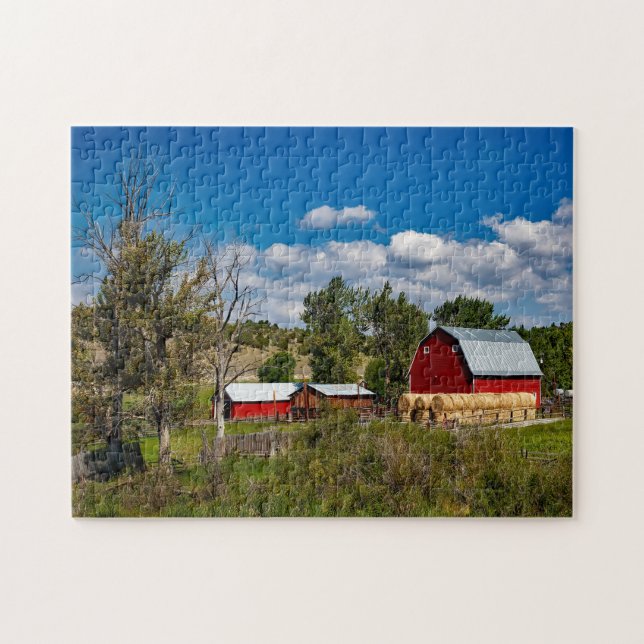 Puzzle Granja de Montana  Granero. (Horizontal)