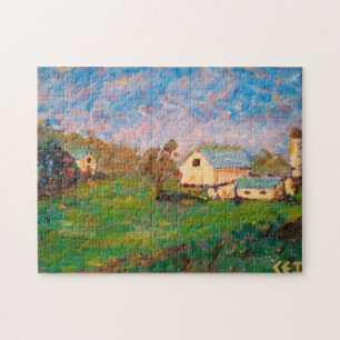 Puzzle Granja en Mount Zion Road 11x14 pulgadas
