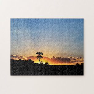 Puzzle Granja Londrina de la puesta del sol