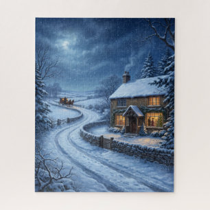 Puzzle Granja Victoriana Volviendo a Casa para Navidad