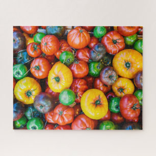 Puzzle Granjas   Colorida cosecha de tomate