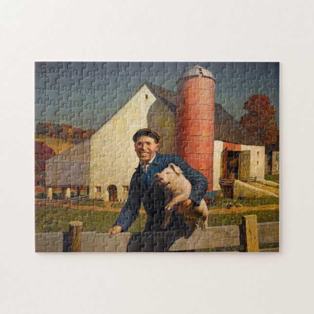 Puzzle Granjero de Pennsylvania, 1943 por Newell Convers  (Horizontal)