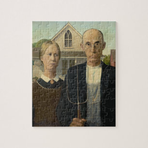 Puzzle Grant Wood - American Gothic