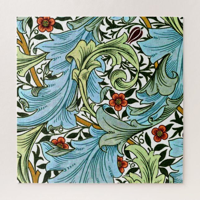 Puzzle Granville, patrón de William Morris vintage, (Vertical)