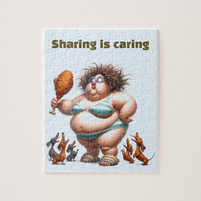 Puzzle Grasa Lady Chicken (Vertical)